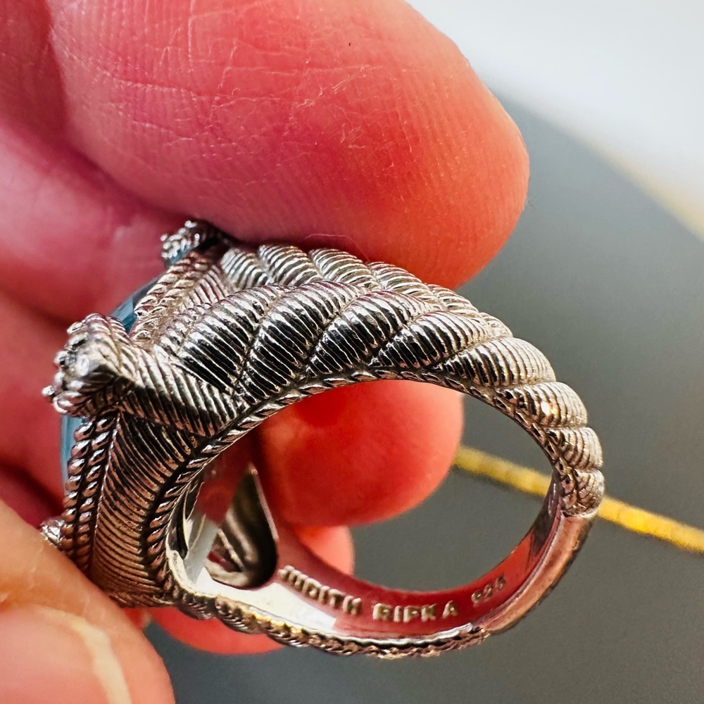 Judith Ripka Luxury Vintage Retro Designer Couture Runway RARE Authentic Ring - Picture 13 of 17